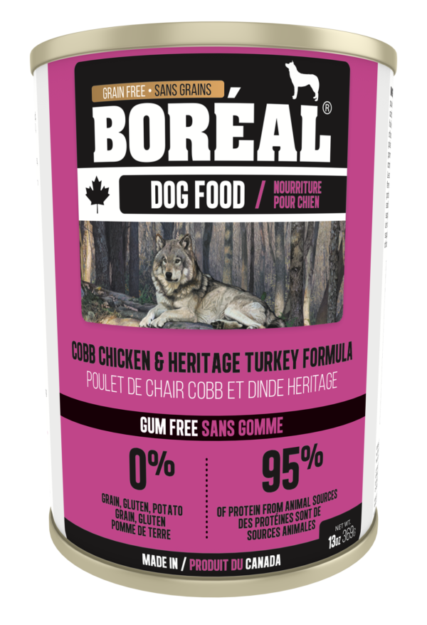 BORÉAL Canadian Cobb Chicken and Heritage Turkey 369g