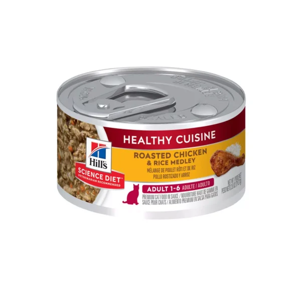 Hill’s Science Diet Healthy Cuisine Adult Wet Cat Food – Chunks & Gravy, 2.8 oz