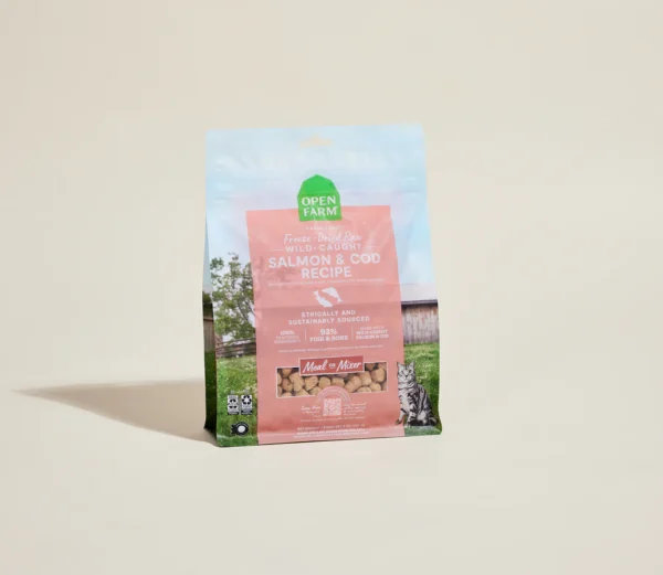 Open Farm Wild-Caught Salmon & Cod Freeze Dried Raw Morsels 3.5oz