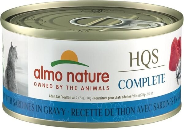 HQS Complete Tuna Recipe with Sardines in gravy 70g