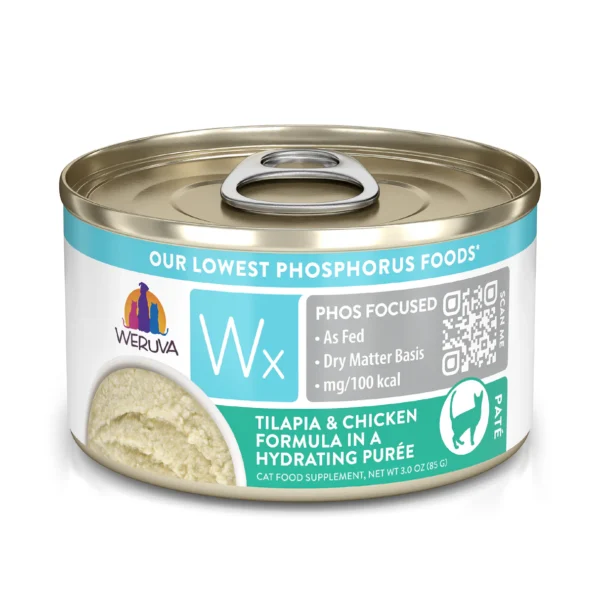 Weruva Wx Tilapia & Chicken Formula in a Hydrating Purée 3oz