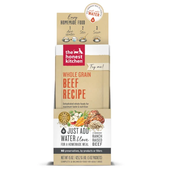 The Honest Kitchen Dehydrated Whole Grain Beef 1.5oz