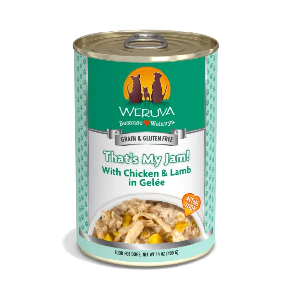 Weruva Classic Dog That’s My Jam! with Chicken & Lamb in Gelée 14oz