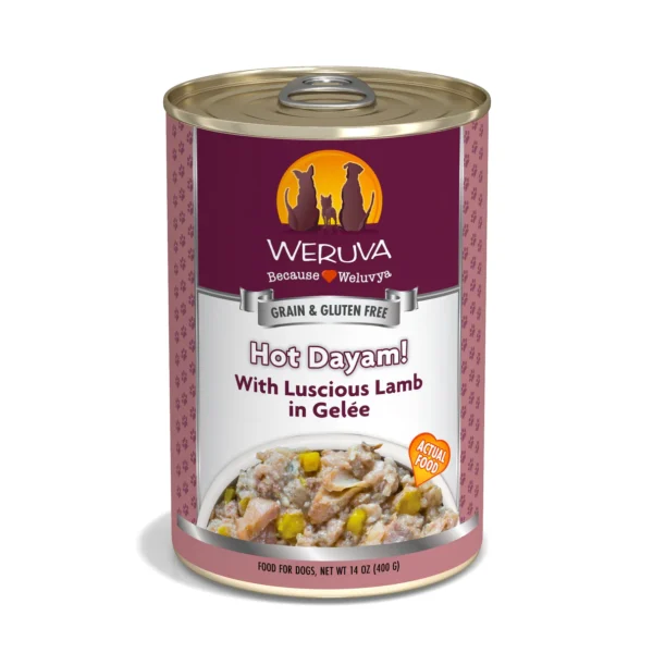 Weruva Classic Dog Hot Dayam! with Luscious Lamb in Gelée 14oz