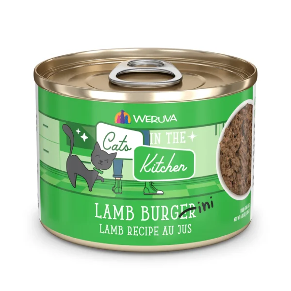Weruva Cats in the Kitchen Lamb Burger-ini Lamb Recipe Cat Food 6 oz