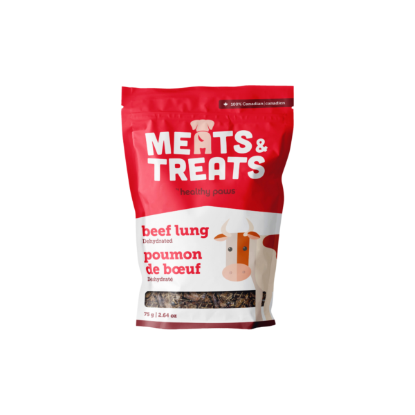 Healthy Paws Meats & Treats Dehydrated Beef Lung 75 g