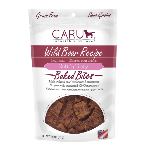 Caru Soft ‘n Tasty Baked Wild Boar Recipe Bites 3.75oz
