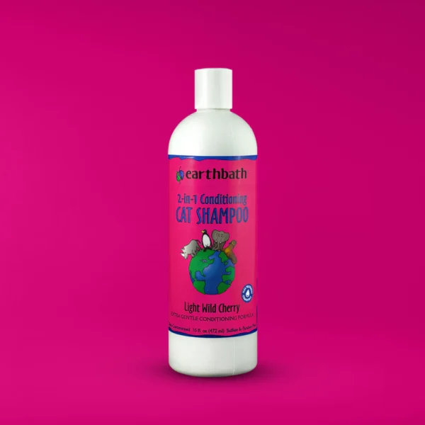 Earthbath 2-in-1 Conditioning Cat Shampoo 16 fl .oz