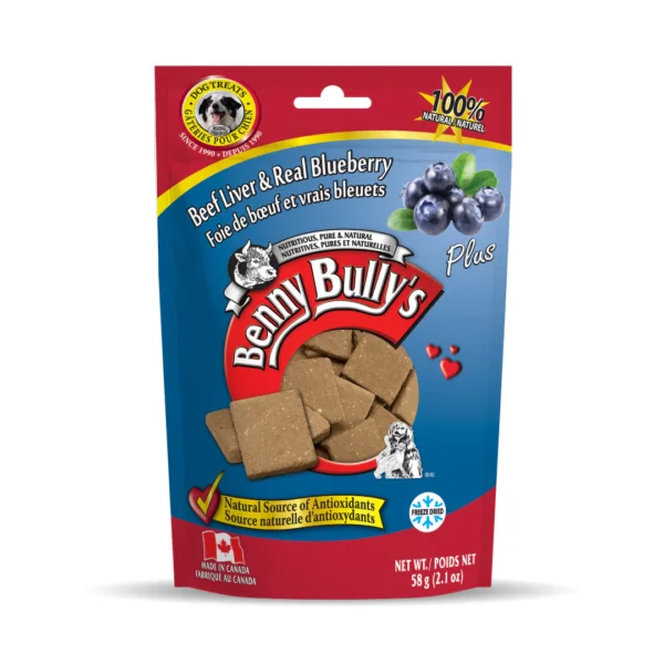 Benny Bullys Beef Liver Plus Blueberry 58g