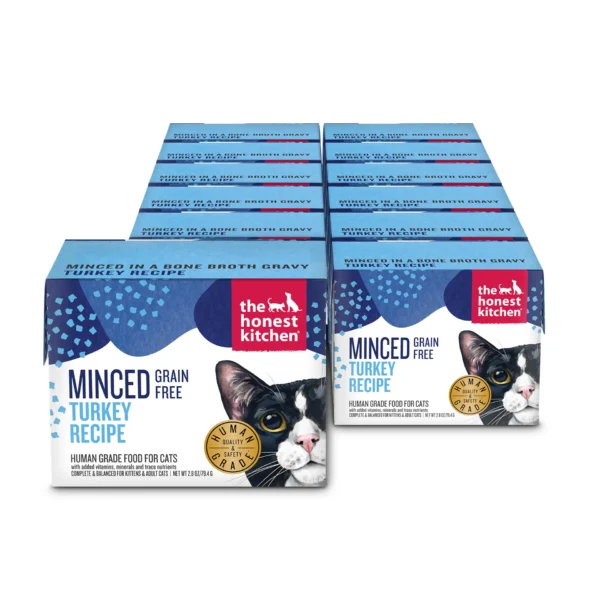 The Honest Kitchen Minced Turkey in Bone Broth Gravy 2.8oz