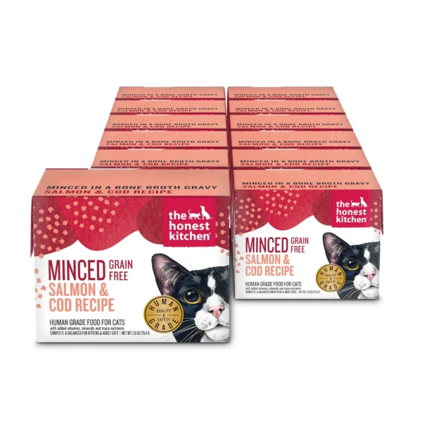 The Honest Kitchen Minced Salmon & Cod in Fish Broth Gravy 2.8oz