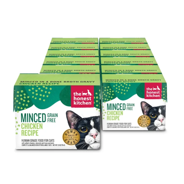 The Honest Kitchen Minced Chicken in Bone Broth Gravy 2.8oz