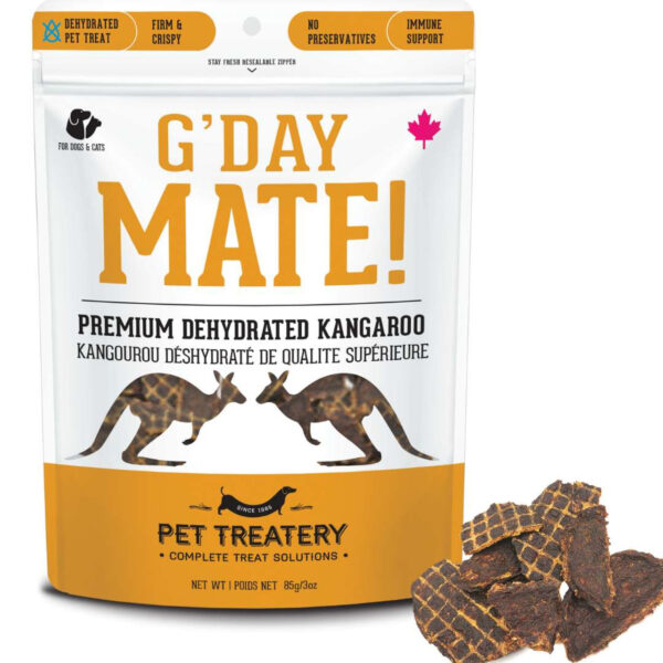 G’day Mate -Premium Dehydrated Kangaroo Treat For Dogs & Cats 85g